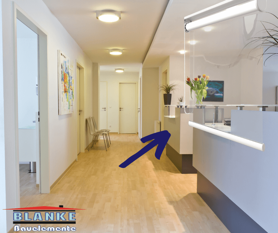 Hygiene-Schutzrollo gegen Corona